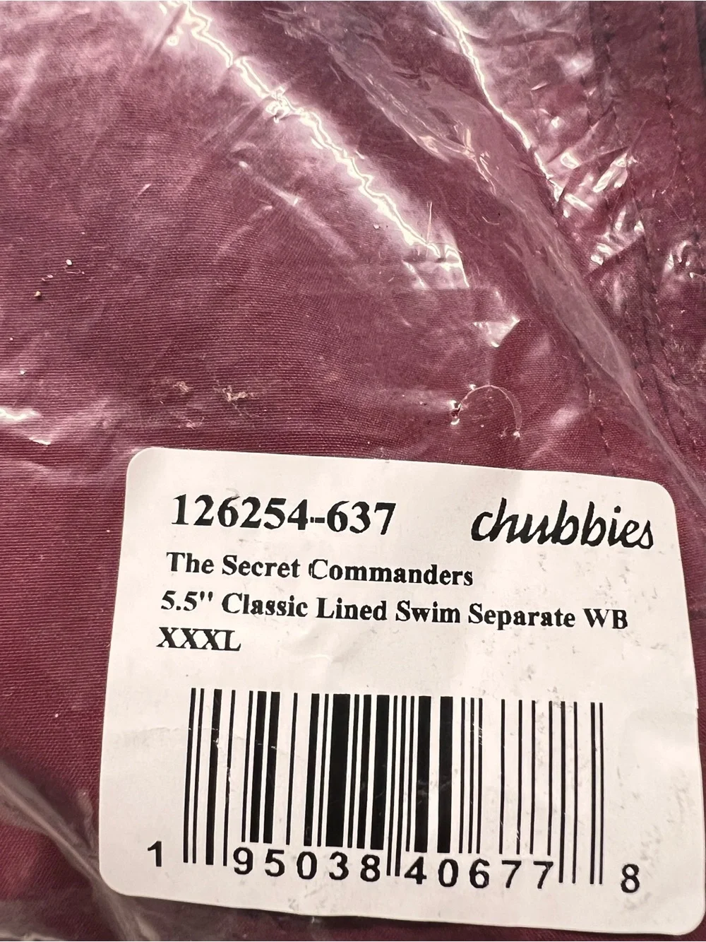 New Chubbies‎ Washington Commanders Lined Maroon & Gold Swim Shorts Trunks NFL